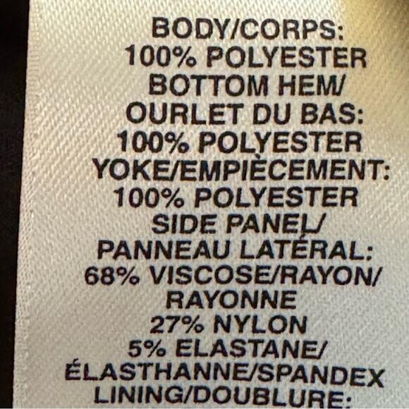 DKNYC black red sleeveless shift midi dress with flounce hem size 16
 b28 - Picture 4 of 5